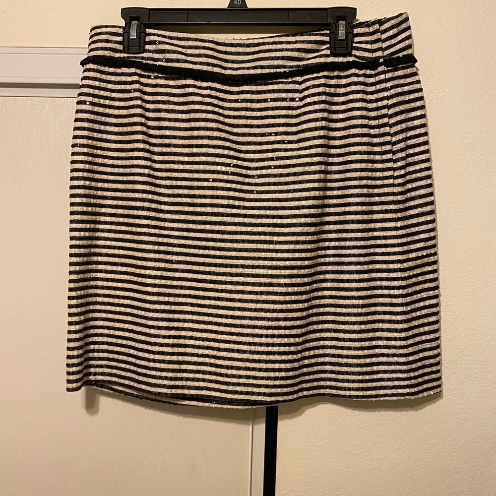 Kate spade sequined striped skirt